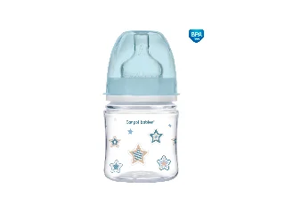 Canpol babies Anti-kólikás cumisüveg, EasyStart, NEWBORN BABY, 120 ml - kék