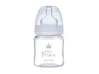 Canpol babies Anti-kólikás cumisüveg, EasyStart, ROYAL BABY, 120 ml - kék