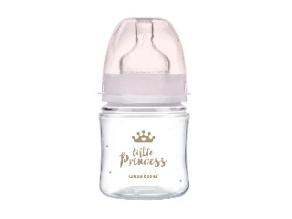 Canpol babies Anti-kólikás cumisüveg, EasyStart, ROYAL BABY, 120 ml - pink
