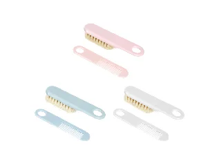 Canpol babies Babakefe és fésű puha természetes sörtékkel