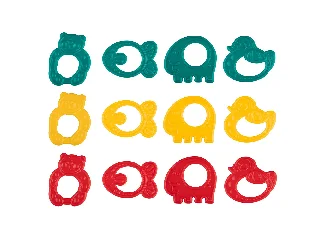 Canpol babies Elasztikus rágóka extra könnyű - ANIMALS