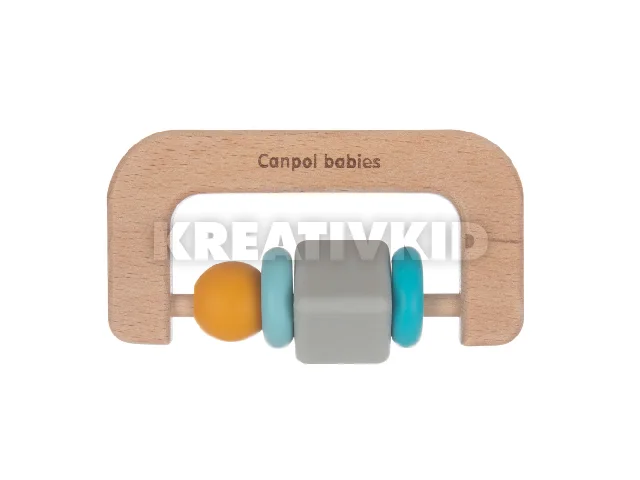 Canpol babies Fa és szilikon rágóka