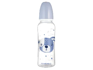 Canpol babies Keskeny nyakú cumisüveg, CUTE ANIMALS, 250 ml - kutya
