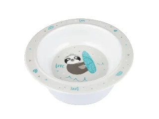 Canpol babies Melamin tál tapadókoronggal, 270ml, EXOTIC ANIMALS - szürke