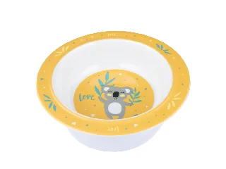 Canpol babies Melamine tál tapadókoronggal, 270ml, EXOTIC ANIMALS - sárga