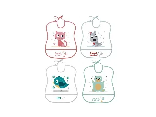 Canpol babies Mosható puha előke - CUTE ANIMALS