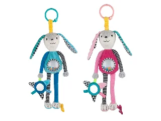 Canpol babies Plüss játék csörgővel és tükörrel, LONG EARS