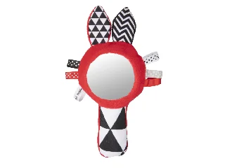 Canpol babies Puha kontrasztos sípoló játék tükörrel, SENSORY