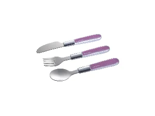 Canpol babies Rozsdamentes acél, evőeszköz készlet - rózsaszín