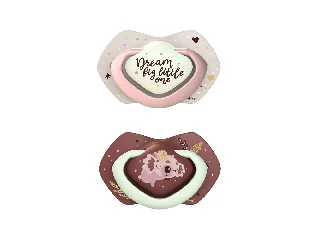 Canpol babies Sötétben világító, szimmetrikus szilikoncumi-készlet, Light touch, 18hó+, SLEEP