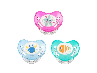 Canpol babies Szilikon anatómiai cumi, 18hó+, LOVE&SEA, 1db