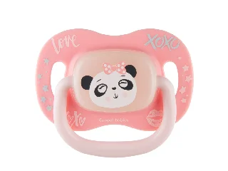 Canpol babies Szilikon cseresznye alakú cumi EXOTIC ANIMALS 18hó+ - panda