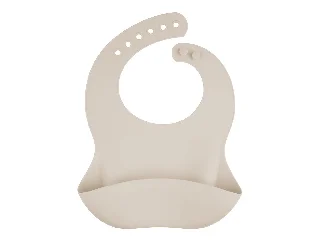 Canpol babies Szilikon előke zsebbel - krémszín