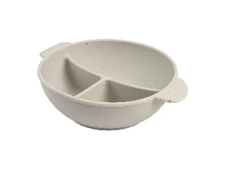 Canpol babies Szilikon osztott tál, tapadókoronggal, 360ml, DOTS - szürke