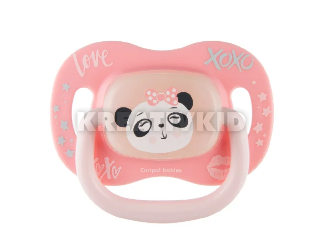 Canpol babies Szilikon szimmetrikus cumi, 18hó+, 1db, EXOTIC ANIMALS, panda