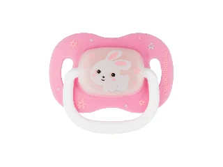 Canpol babies Szilikon szimmetrikus cumi, 18hó+, BUNNY & COMPANY - rózsaszín