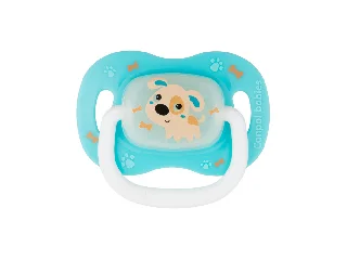 Canpol babies Szilikon szimmetrikus cumi, 6-18hó, BUNNY&COMPANY - kék