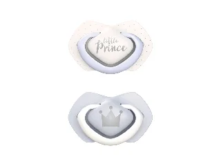 Canpol babies Szilikon szimmetrikus cumi, Light touch, 0-6hó, 2db, ROYAL BABY - kék