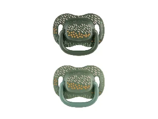 Canpol babies Szilikon szimmetrikus cumiszett, 0-6hó, 2db, MOUNTAINS - zöld