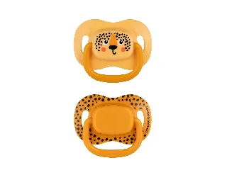 Canpol babies Szilikon szimmetrikus cumiszett, BabiesBoo, 6-18hó+, 2db, narancs