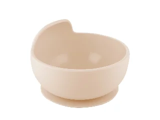 Canpol babies Szilikon tál tapadókorongal, 330ml, krémszín