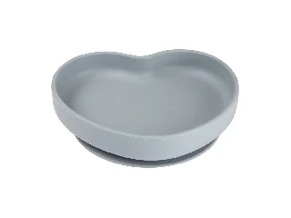 Canpol babies Szilikonos tányér tapadókoronggal, HEART - kék