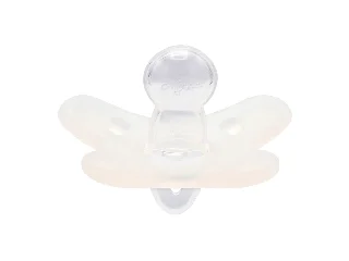 Canpol babies Szimmetrikus, 100% szilikon cumi, 6-12hó, 1 db, fehér