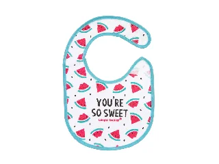 Canpol babies Vízálló pamut előke, dinnyés - SO COOL