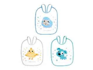 Canpol babies Vízálló pamut előke készlet, 3 db - BUNNY&COMPANY