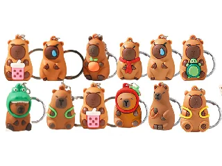 Capybara kulcstartó figura zacskós