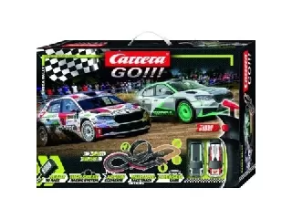 Carrera GO: 62584 Škoda Rally Elektromos versenypálya szett távirányítóval - 4,9 m