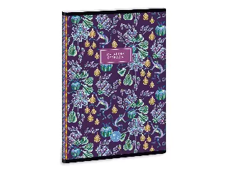 Catalina Estrada Purple Monkey A/5 extra kapcsos füzet-négyzethálós