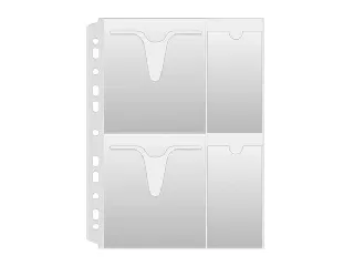 CD/DVD genotherm, lefűzhető, A4, 160 mikron, víztiszta, DONAU