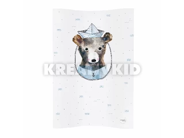 Ceba pelenkázó lap puha 2 oldalú 50x70cm COSY Watercolor maci csákós