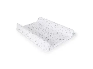 Ceba pelenkázólap huzat pamut (50x70-80) 2db/csomag sötétszürke pink csillagos