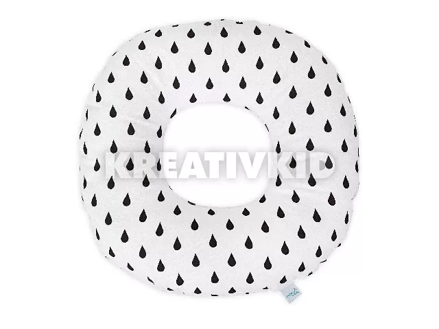 Ceba szülés utáni ülõpárna - Fánk csepp fekete-fehér