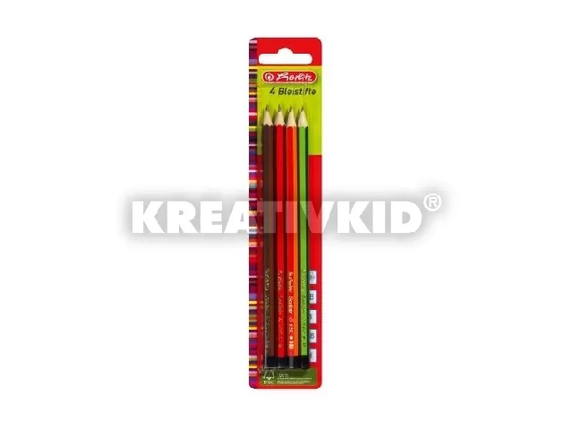 Ceruza / 4 db H, HB, B, 2B Scolair