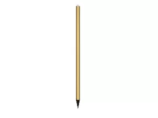 Ceruza, arany, fehér SWAROVSKI® kristállyal, 14 cm, ART CRYSTELLA®