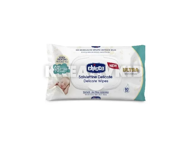 Chicco törlõkendõ Soft&Pure baby 60db