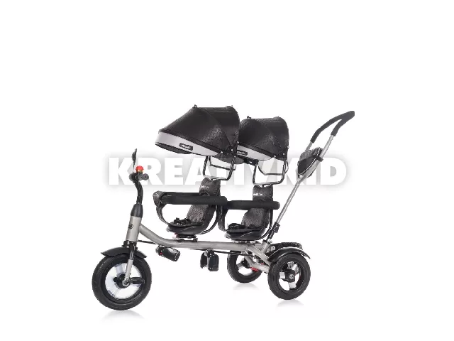 Chipolino 2Play ikertricikli kupolával - Obsidian/Silver