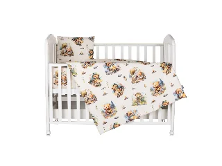 Chipolino 5 részes ágynemű garnitúra - Bear in the forest