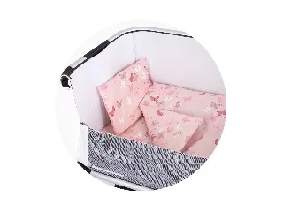 Chipolino ágynemű babaöbölhöz - pink butterflies