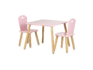 Chipolino Asztalka 2 székkel - pink