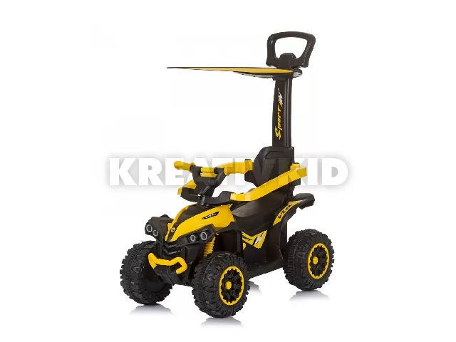 Chipolino ATV bébitaxi tolókarral és kupolával - yellow