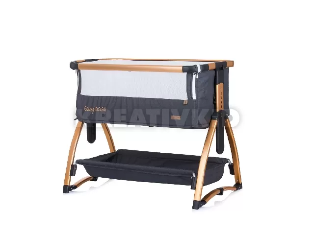 Chipolino Baby Boss szülői ágyhoz csatlakoztatható kiságy - Raven