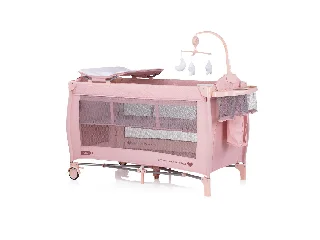 Chipolino Bella multifunkciós utazóágy - pink marshmellow