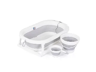 Chipolino Bubble Spa összecsukható kád vízhőmérővel, vödörrel és öblítőpohárral 83 cm