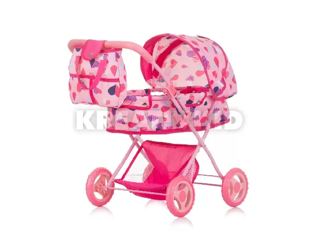 Chipolino Dora játék babakocsi - Hearts