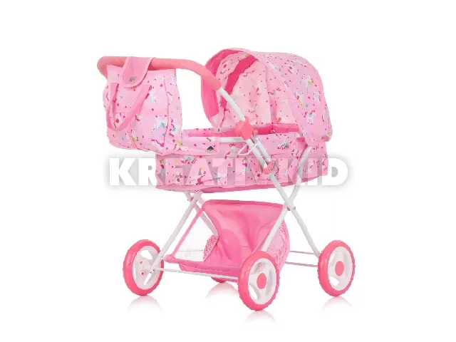 Chipolino Dora játék babakocsi - Unicorn