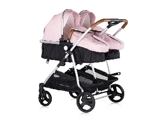 Chipolino Duo Smart iker babakocsi - Pink Marshmellow